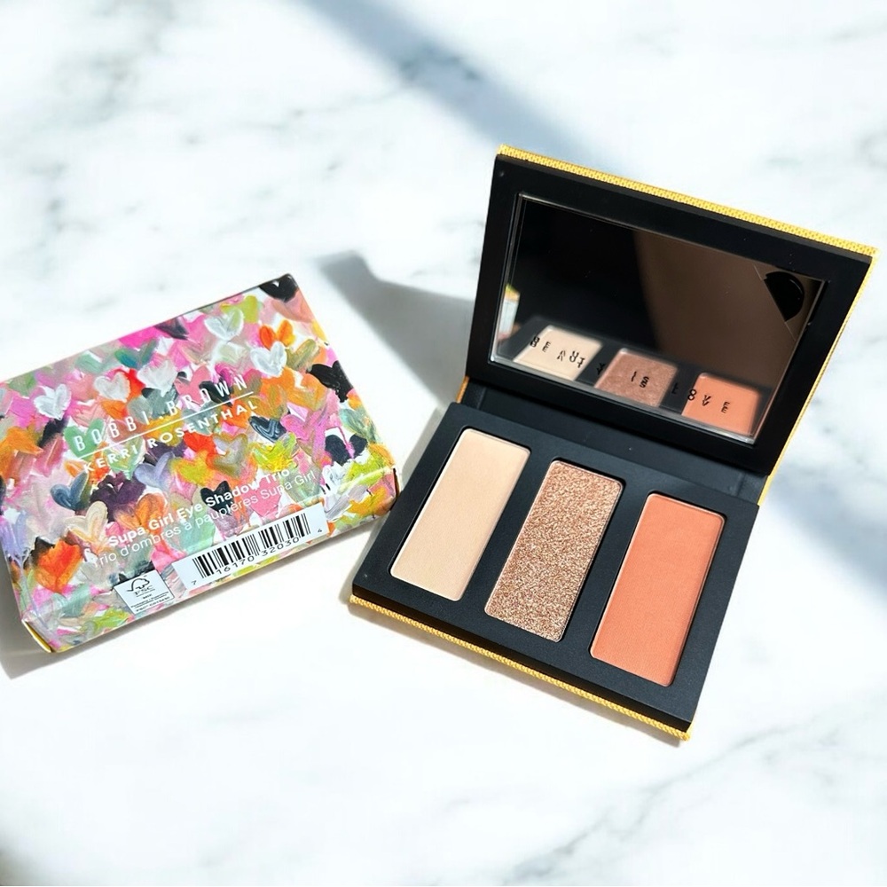 Bobbi Brown Eyeshadow Palette Kerri Rosenthal Art- Supa Girl Trio Matte Shimmer